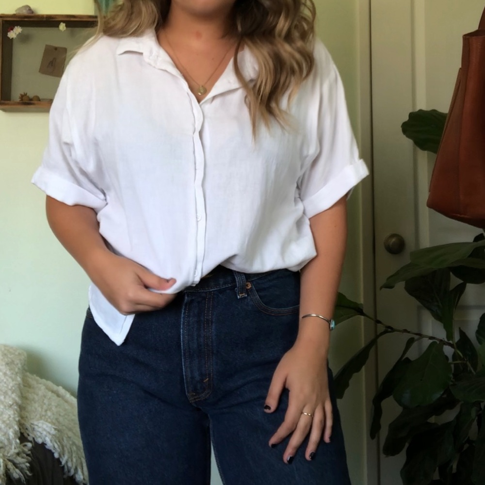 Cotton On White Button Up